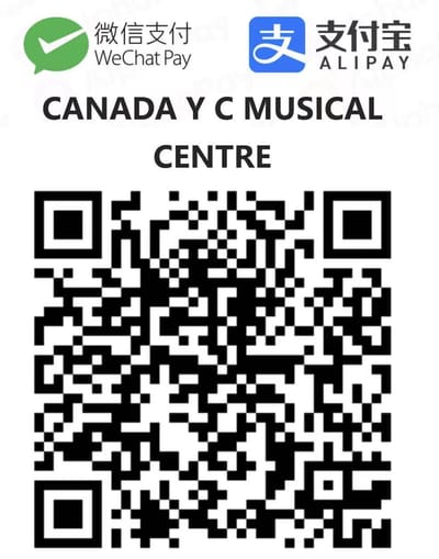 微信 / 支付宝收款码（CANADA Y C MUSICAL CENTRE）
